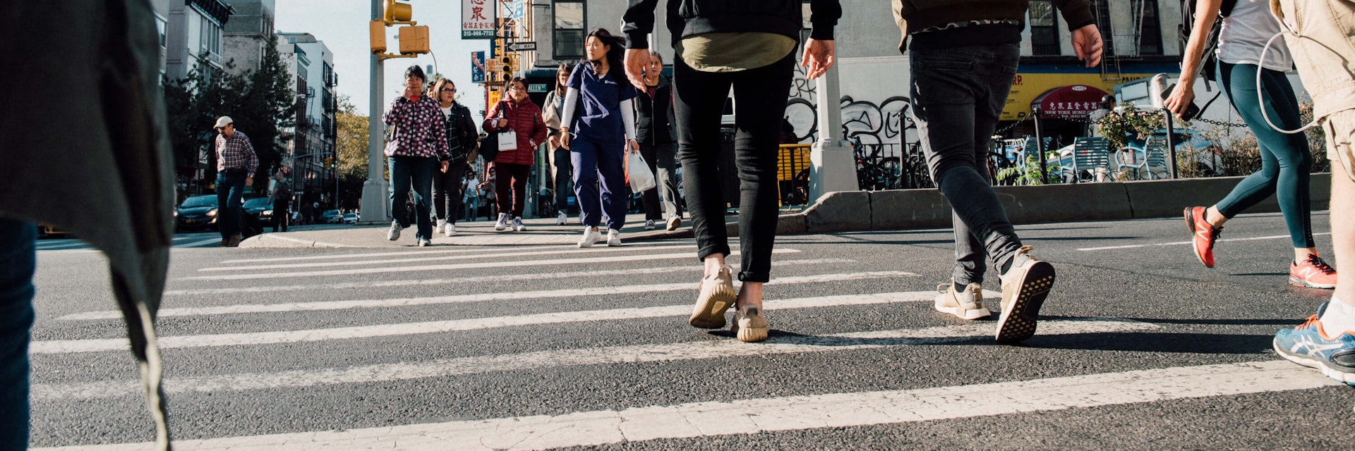 Lower East Side crosswalk.